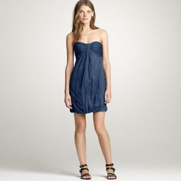 J CREW Strapless Cotton Astin Dress 6 NWT $138 - Picture 8 of 8